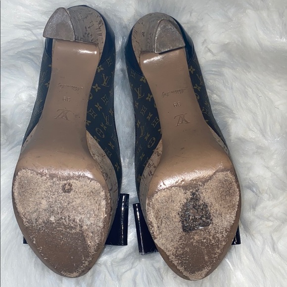 LOUIS VUITTON Monogram Canvas Peep Toe Pump Size39 - Picture 2 of 8